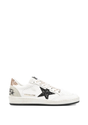 Golden Goose star detail leather sneakers - White