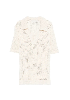LIBEROWE V-neck knitted top - Neutrals
