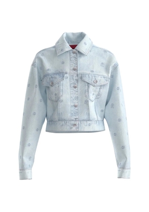 HUGO patterned denim jacket - Blue