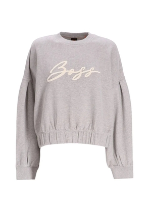 BOSS gathered-sleeve sweatshirt - Grey