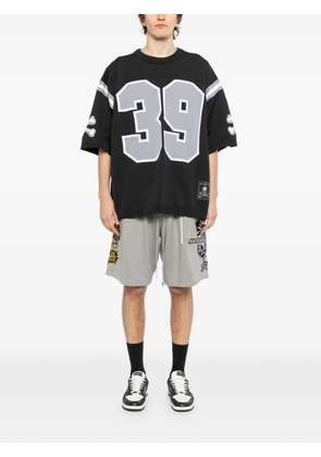Mastermind Japan logo-appliqué shorts - Grey