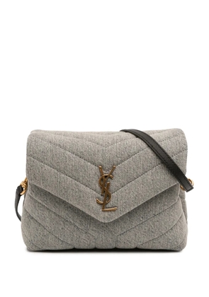 Saint Laurent Pre-Owned 2022 Toy Matelasse Denim Monogram LouLou crossbody bag - Blue