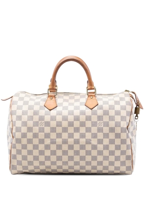 Louis Vuitton Pre-Owned 2011 Damier Azur Speedy 35 boston bag - White