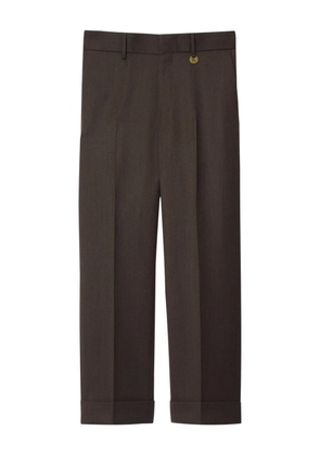 Burberry herringbone wool trousers - Brown