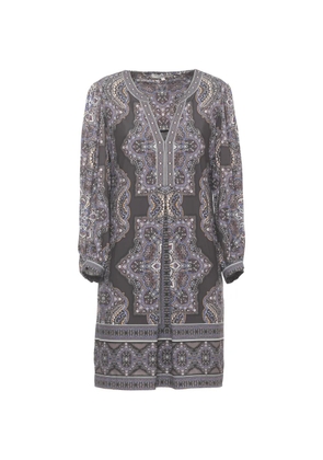 Hale Bob Avah paisley V-neck midi dress - Black