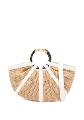 Coccinelle round-handle tote bag - Neutrals