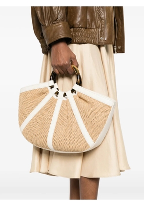 Coccinelle round-handle tote bag - Neutrals