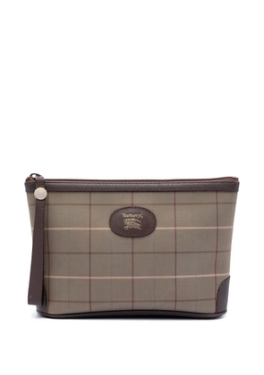 Burberry Pre-Owned 20th Century Vintage Check Canvas Wristlet clutch bag - Brown