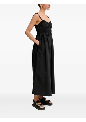 BOSS gathered-bodice midi dress - Black