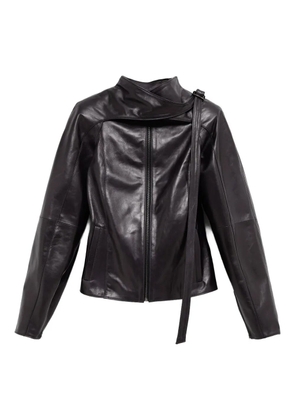 Paloma Wool Plomy zip-up leather jacket - Grey