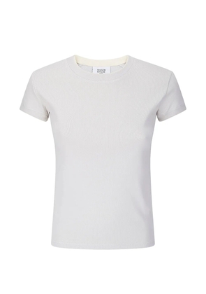 Maison Kitsuné contrasted-rib T-shirt - Grey