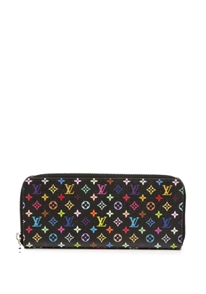 Louis Vuitton Pre-Owned 2021-2025 Takashi Murakami Monogram Multicolore Zippy Wallet long wallets - Black