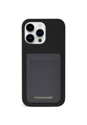 MAISON de SABRÉ leather iPhpne 14 Pro Max phone case - Black