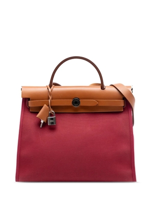 Hermès Pre-Owned 2015 Toile Herbag Zip 31 satchel - Pink