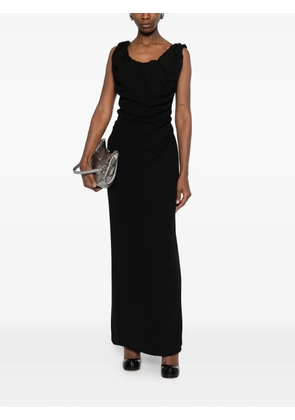 Vivienne Westwood Ginnie Amber draped maxi dress - Black