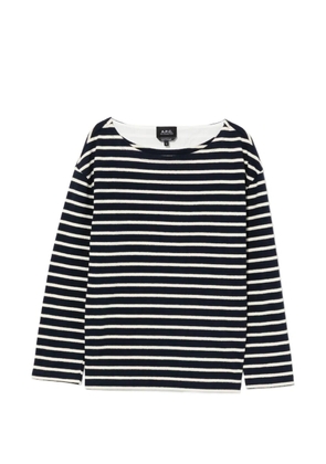 A.P.C. striped T-shirt - Blue