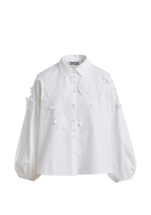 Essentiel Antwerp embroidered balloon-sleeve shirt - White