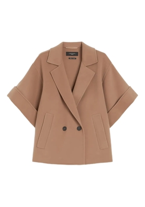 Weekend Max Mara Pera double-breasted short coat - Neutrals