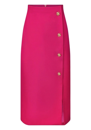 Nina Ricci high-waisted wool pencil skirt - Pink