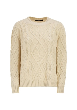 Weekend Max Mara Wkdtenore cable-knit crew-neck sweater - Neutrals