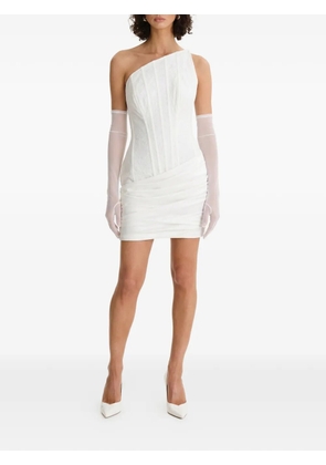 MOOS STUDIO strapless mini dress - White