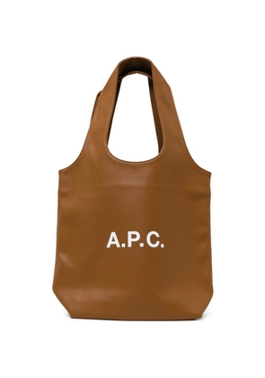 A.P.C. small Ninon tote bag - Brown