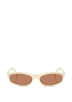 Miu Miu Eyewear oval-frame sunglasses - Neutrals