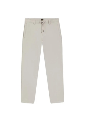 BOSS drawstring-waist chino trousers - Grey