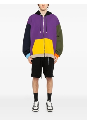 Mastermind Japan colour-block hoodie - Purple
