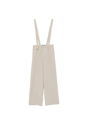 DONDUP suspender palazzo pants - Neutrals