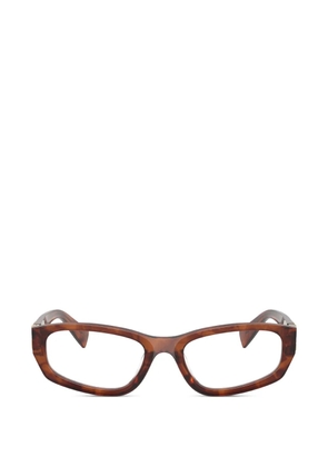 Miu Miu Eyewear logo-detail glasses - Brown