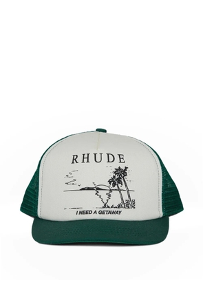 RHUDE printed trucker hat - Neutrals