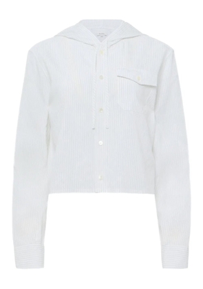 JW Anderson cropped hooded shirt - White