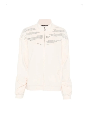 LIU JO embellished zip-up sweatshirt - Neutrals