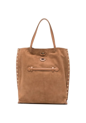 Zanellato A'Spasso studded tote bag - Brown