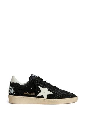 Golden Goose Ball Star in black suede with studs and white leather star sneakers