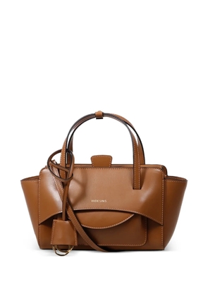HIDESINS small Flap tote bag - Brown