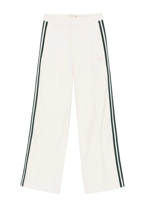adidas side-stripe trousers - White
