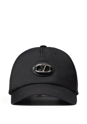 Valentino Garavani logo-plaque baseball cap - Black