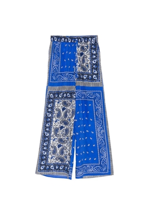 P.A.R.O.S.H. Shieled paisley print palazzo pants - Blue