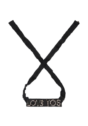 RED(V) embellished necklace - Black