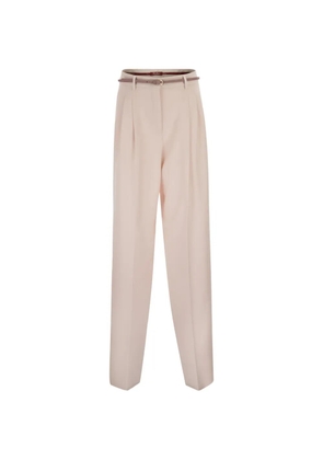 Max Mara Mstcorvino pleated belted trousers - Neutrals