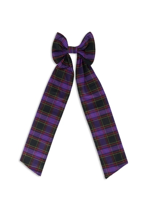 RED(V) tartan bow hair accessory - Purple