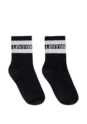 Valentino Garavani striped socks - Black