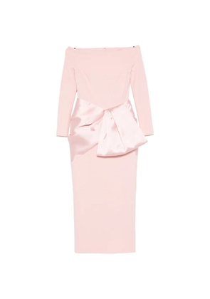 Solace London Rhianne long-sleeve maxi dress - Pink