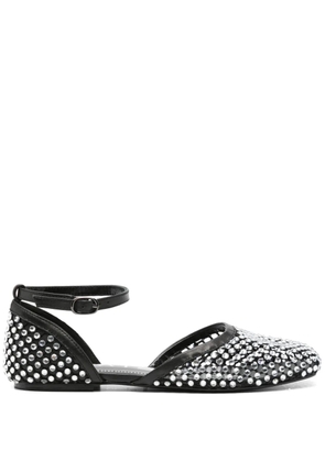 strategia shoes crystal-embellished ballet flats - Black