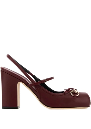 Gucci 95mm Horsebit Mary Jane pumps - Red
