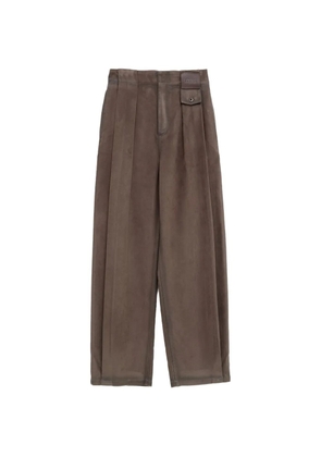 LOEWE button pleated trousers - Brown