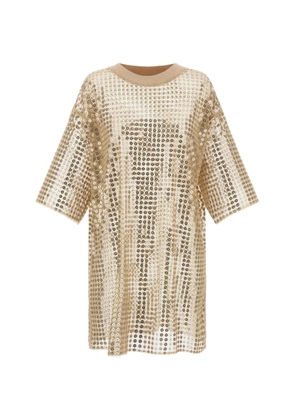 Fabiana Filippi sequin-embellished mini dress - Gold