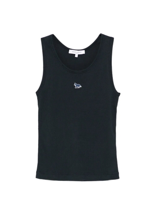 Maison Kitsuné ribbed emblem tank top - Blue